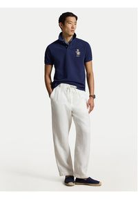 Polo Ralph Lauren Polo 710B18546001 Granatowy Regular Fit. Typ kołnierza: polo. Kolor: niebieski. Materiał: bawełna #3