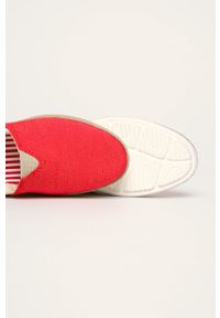 Big-Star - Big Star - Espadryle. Nosek buta: okrągły. Kolor: czerwony. Materiał: syntetyk, materiał, guma. Szerokość cholewki: normalna. Obcas: na obcasie. Wysokość obcasa: niski #4