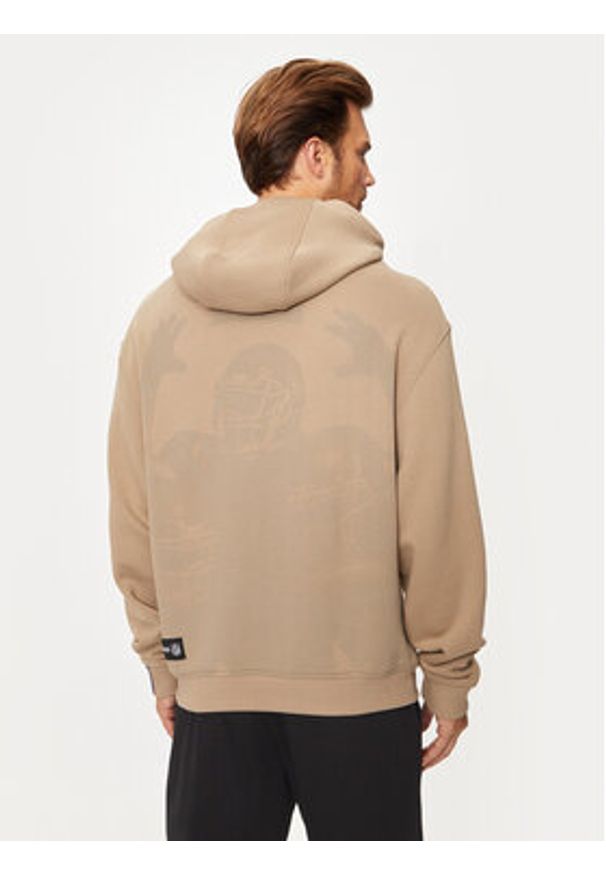 BOSS - Boss Bluza NFL 50523231 Beżowy Relaxed Fit. Kolor: beżowy. Materiał: bawełna