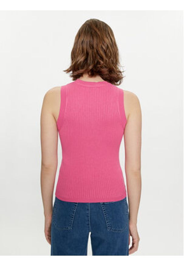 JDY Top Aya 15287501 Różowy Slim Fit. Kolor: różowy. Materiał: wiskoza
