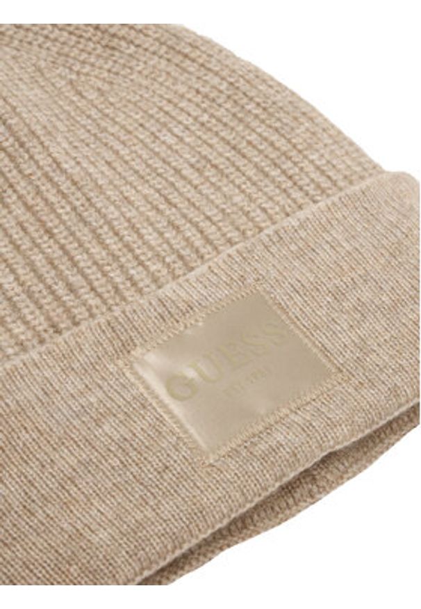 Guess Czapka AW5436 POL03 Beżowy. Kolor: beżowy. Materiał: wełna