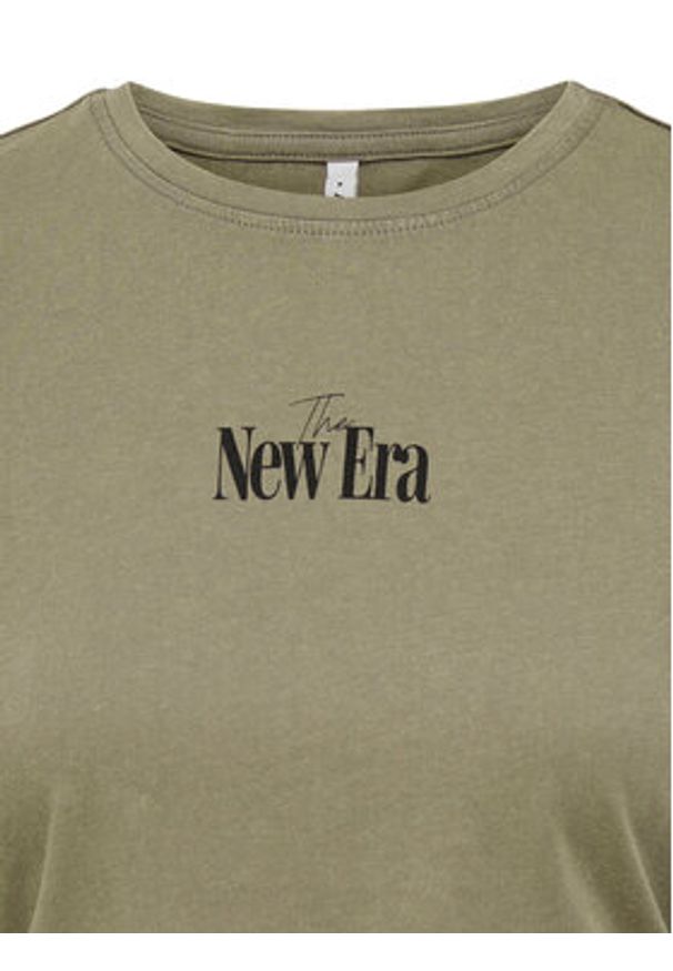 only - ONLY T-Shirt Lucy 15346760 Brązowy Regular Fit. Kolor: brązowy. Materiał: bawełna