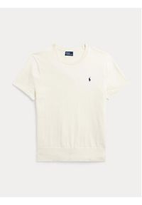 Polo Ralph Lauren Sweter 211891673001 Écru Relaxed Fit. Typ kołnierza: polo. Materiał: bawełna #6