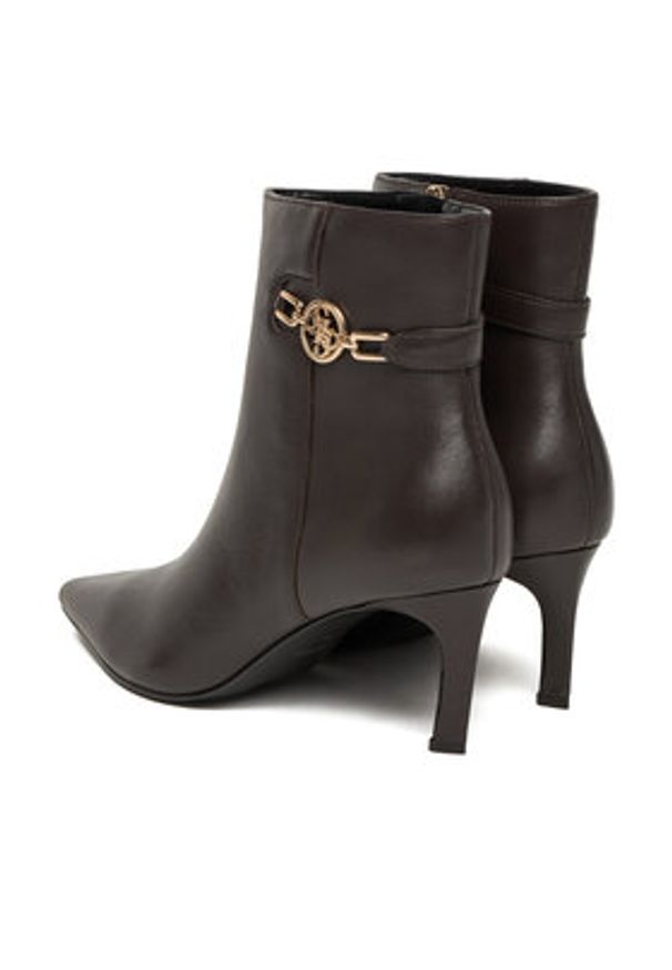 Guess Kozaki 178823 Brązowy. Kolor: brązowy. Materiał: skóra