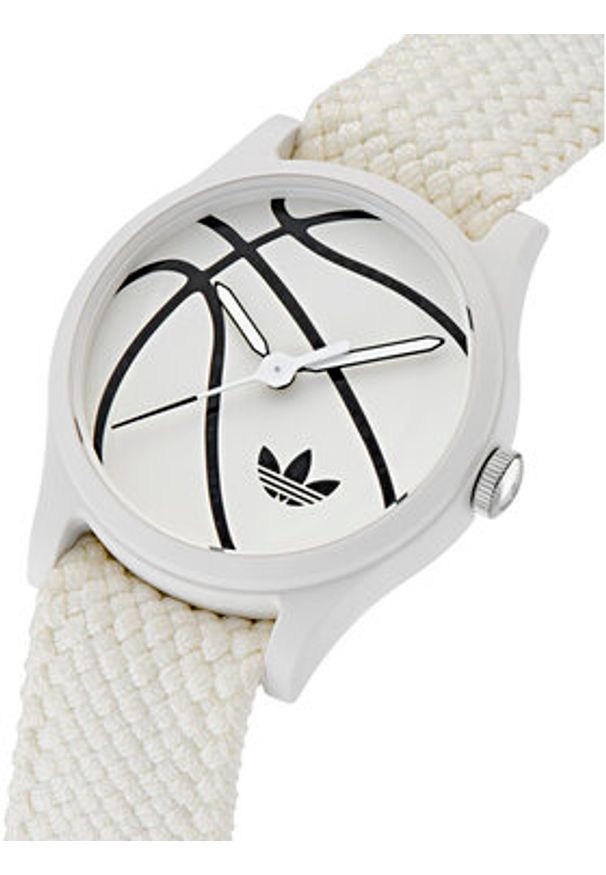 Adidas - adidas Zegarek Game One AOSY25025 Biały. Kolor: biały