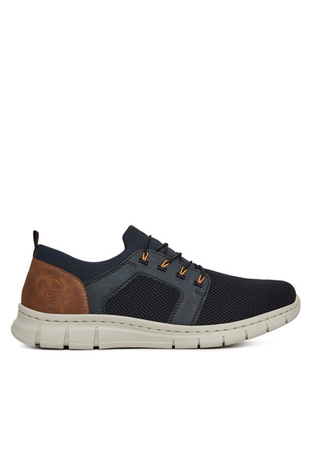 Rieker Sneakersy B7796-14 Granatowy. Kolor: niebieski. Materiał: materiał, mesh