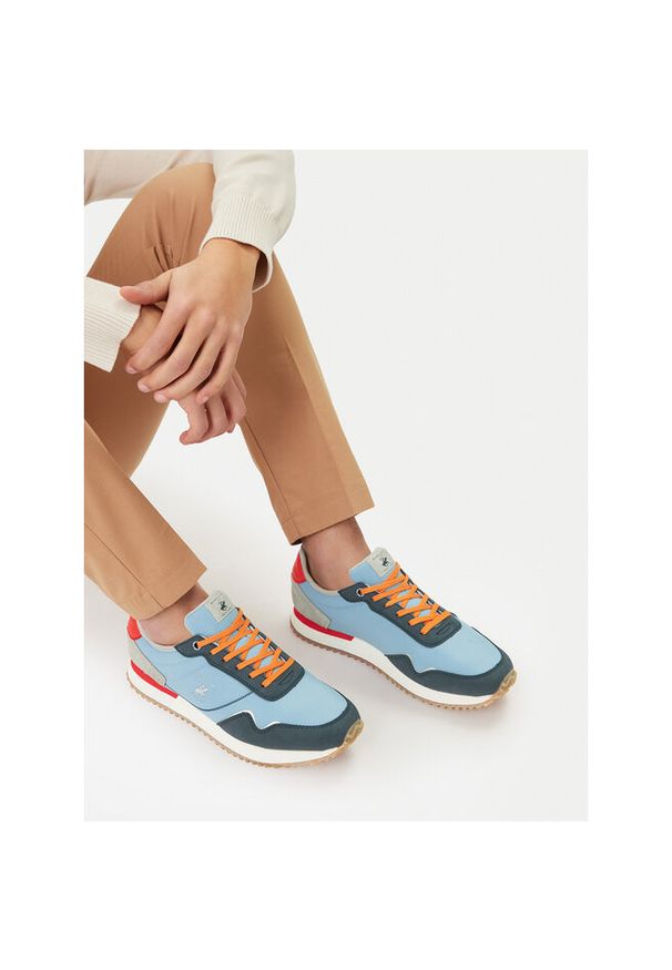 Sneakersy Beverly Hills Polo Club. Kolor: niebieski