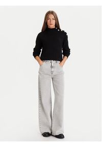 Morgan Golf 232-MSTORI Czarny Regular Fit. Typ kołnierza: golf. Kolor: czarny. Materiał: syntetyk #4