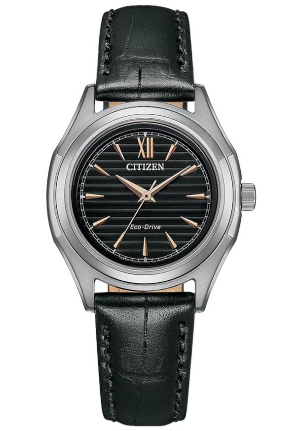 CITIZEN ZEGAREK Eco-Drive Lady Elegant FE2110-14E. Materiał: skóra. Styl: elegancki