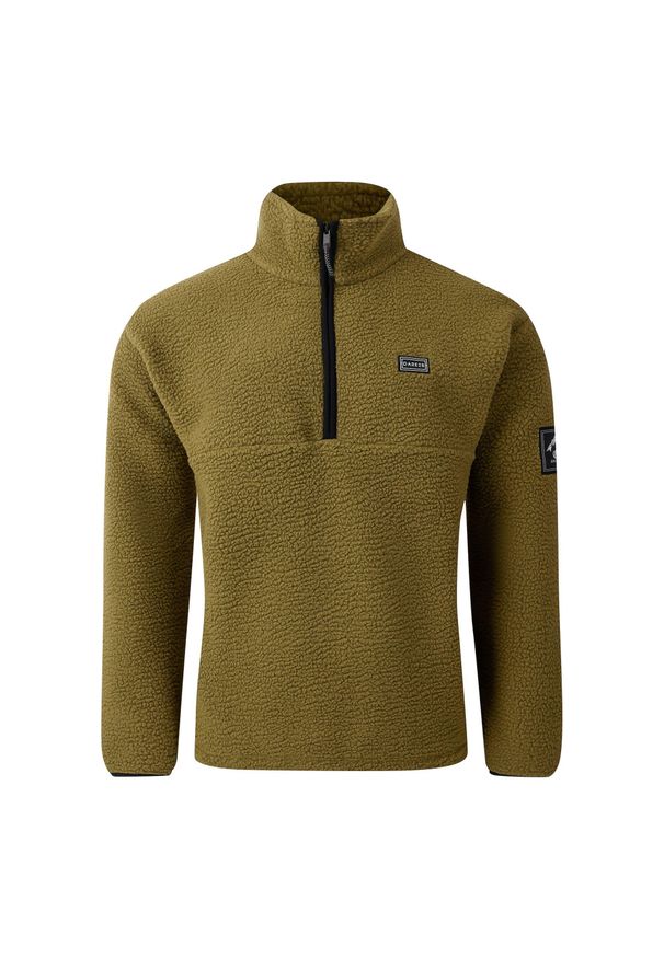 DARE 2B - Bluza Polarowa Męska Suwak Do Połowy Twin Tip. Kolor: zielony. Materiał: polar. Sezon: zima. Styl: sportowy. Sport: turystyka piesza