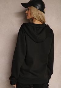 Renee - Czarna Klasyczna Bluza z Kapturem i Sznurkami Ballata. Okazja: na co dzień. Typ kołnierza: kaptur. Kolor: czarny. Materiał: jeans, materiał. Styl: klasyczny