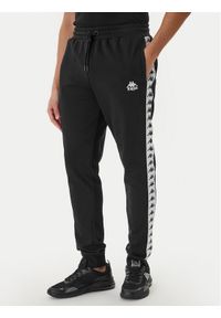 Kappa Spodnie dresowe Banda Alanz 3 321Y8FW Czarny Comfort Fit. Kolor: czarny. Materiał: bawełna #1