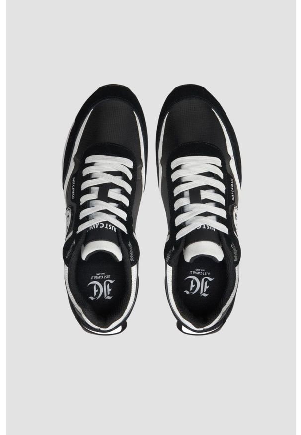 Just Cavalli - JUST CAVALLI Czarne buty Fondo Action Basic. Kolor: czarny