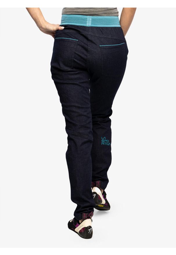 LA SPORTIVA - Spodnie wspinaczkowe damskie La Sportiva Miracle Jeans. Kolor: czarny. Materiał: jeans