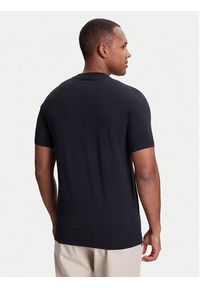 Karl Lagerfeld - KARL LAGERFELD T-Shirt 755750 553221 Granatowy Regular Fit. Typ kołnierza: dekolt w karo. Kolor: niebieski. Materiał: bawełna #4