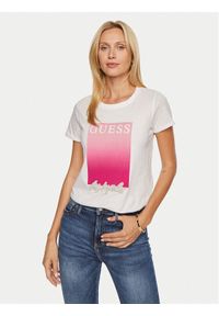 Guess T-Shirt W4BI30 JA914 Biały Regular Fit. Kolor: biały. Materiał: bawełna #1