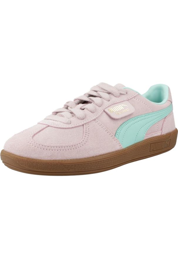 Buty do chodzenia damskie Puma 23 Palermo. Kolor: beżowy, wielokolorowy, różowy, niebieski. Materiał: skóra. Szerokość cholewki: normalna. Sport: turystyka piesza