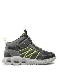 Geox Sneakersy J Wroom B. A J26GAA 0FUCE C0802 D Czarny. Kolor: czarny. Materiał: skóra