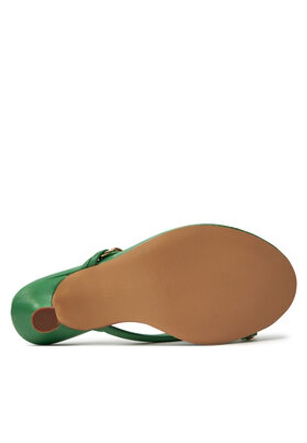 Jenny Fairy Japonki LS5730-04C Zielony. Kolor: zielony. Materiał: skóra