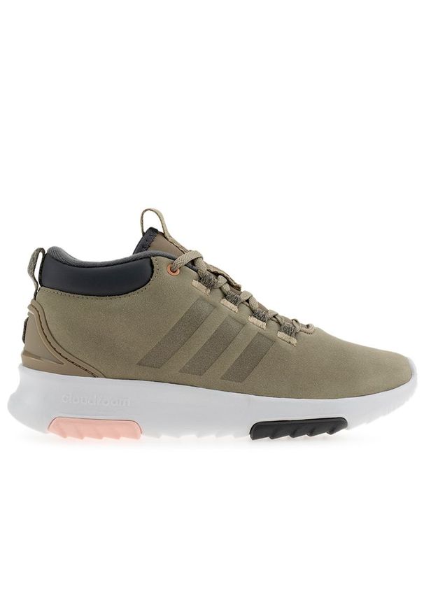 Adidas - Buty adidas CF Racer Mid WTR BC0059 - beżowe. Okazja: na co dzień. Kolor: beżowy. Materiał: guma, zamsz. Szerokość cholewki: normalna. Sezon: zima. Model: Adidas Racer