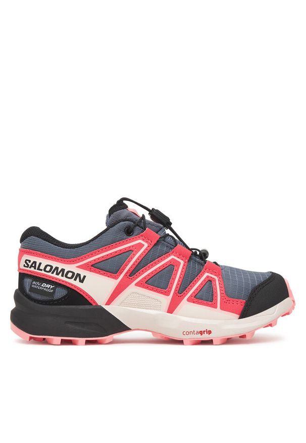 salomon - Trekkingi Salomon. Kolor: szary. Model: Salomon Speedcross. Sport: turystyka piesza