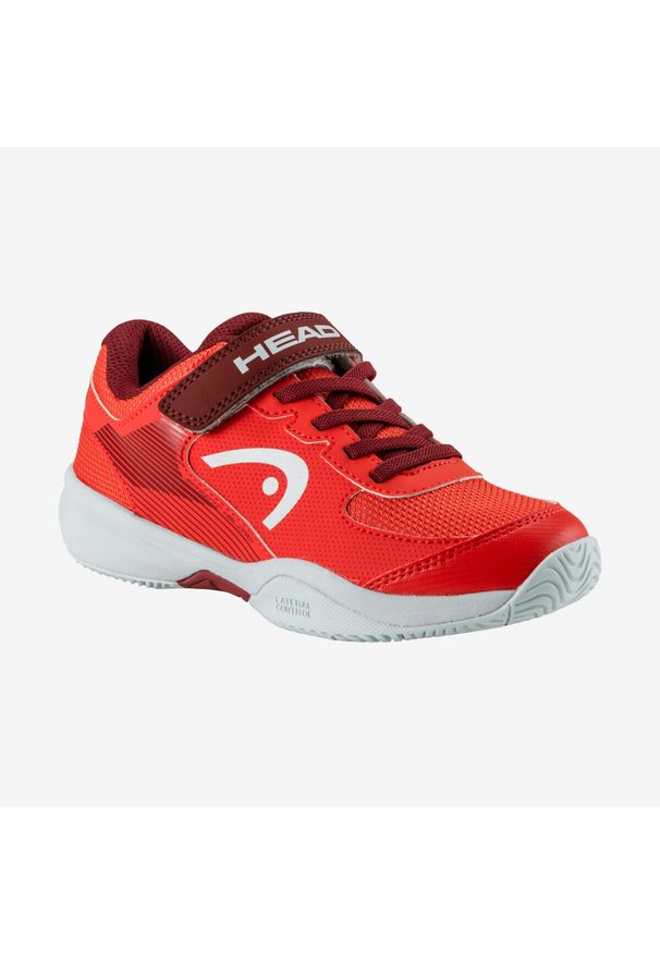 Head - Buty do tenisa dziecięce HEAD Sprint Velcro 3.0. Zapięcie: rzepy. Kolor: czerwony, wielokolorowy, pomarańczowy. Sezon: lato. Sport: tenis, bieganie