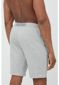 Calvin Klein Underwear szorty piżamowe męskie kolor szary gładka. Kolor: szary. Materiał: dzianina. Wzór: gładki #4