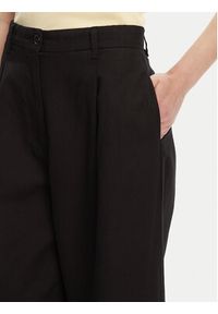 TOMMY HILFIGER - Tommy Hilfiger Spodnie materiałowe WW0WW45780 Czarny Wide Leg. Kolor: czarny. Materiał: bawełna #3