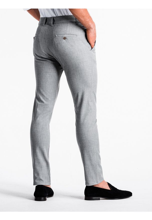 Szare spodnie Ombre Clothing eleganckie