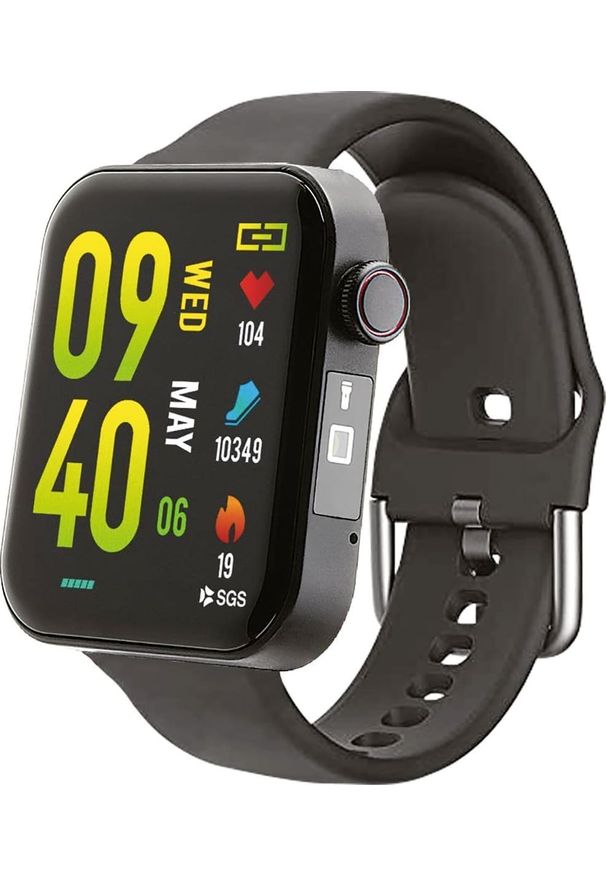 Smartwatch C-Tech Life Tracker Czarny (M37102). Rodzaj zegarka: smartwatch. Kolor: czarny