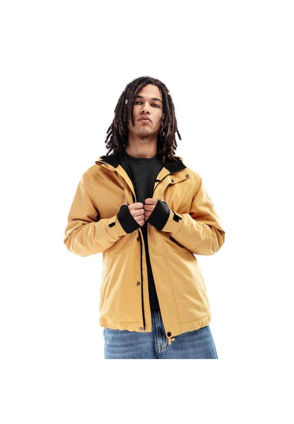 SIROKO - Kurtka lifestyle męska W4 Graupel LF. Kolor: beżowy. Materiał: softshell