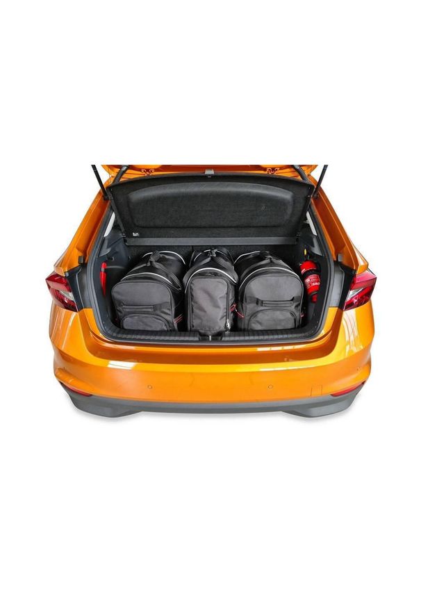 KJUST - Torby Do Bagażnika Skoda Fabia Hatchback 2021+ 3Szt Kjust. Kolor: czarny. Styl: sportowy
