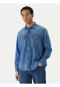 Tommy Jeans Koszula jeansowa DM0DM23028 Niebieski Relaxed Fit. Kolor: niebieski. Materiał: bawełna #1