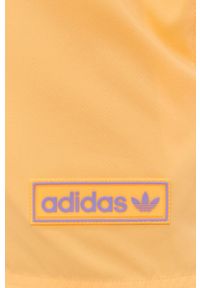 adidas Originals Szorty kąpielowe HB1825 kolor pomarańczowy. Kolor: pomarańczowy. Materiał: poliester. Wzór: aplikacja #3