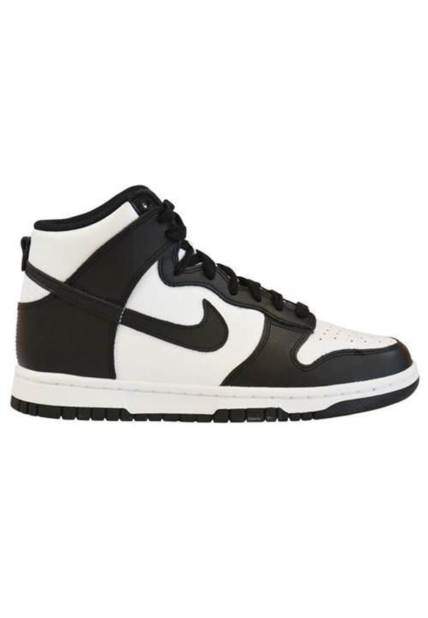 Buty do chodzenia damskie Nike Dunk High Panda. Wysokość cholewki: za kostkę. Zapięcie: sznurówki. Kolor: czarny, wielokolorowy. Materiał: syntetyk, tkanina, skóra, materiał. Szerokość cholewki: normalna. Sport: turystyka piesza