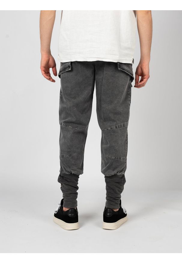 La Haine Inside Us Spodnie | P25033BM1041 | Mężczyzna | Szary. Okazja: na co dzień. Kolor: szary. Materiał: elastan, bawełna. Styl: casual, elegancki