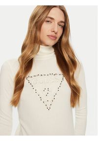 Guess Golf Piper W4BR03 Z2NQ2 Écru Regular Fit. Typ kołnierza: golf. Materiał: wiskoza #3