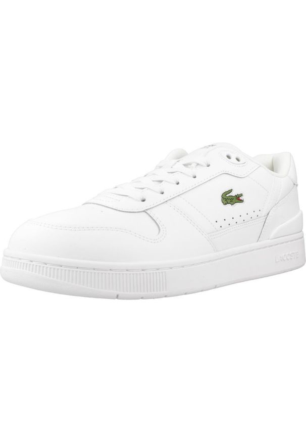 Tenisówki Lacoste Model T-clip Set Kolor Biały. Zapięcie: sznurówki. Kolor: czarny, wielokolorowy, biały. Materiał: guma, tkanina, materiał, skóra, syntetyk. Szerokość cholewki: normalna. Sport: turystyka piesza