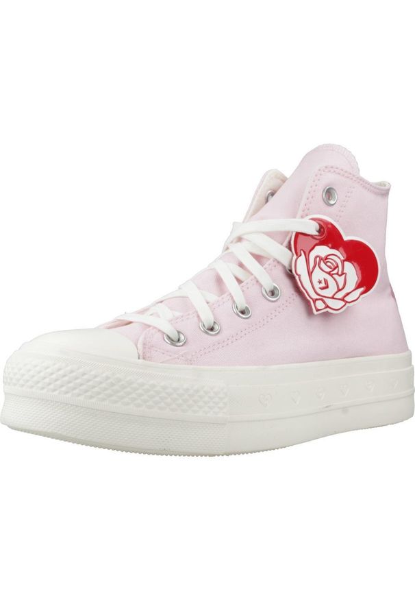 Converse - Buty CONVERSE CHUCK TAYLOR ALL STAR LIFT PLATFORM VALENTINE´S DAY Rose. Kolor: różowy. Materiał: tkanina. Obcas: na platformie