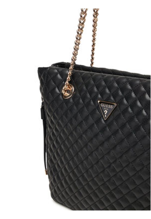 Guess Torebka Everlee HWQG86 79220 Czarny. Kolor: czarny. Materiał: skórzane