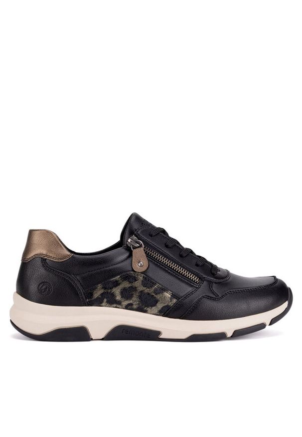 Remonte Sneakersy D1S01-03 Czarny. Kolor: czarny. Materiał: skóra