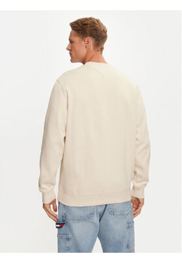 Tommy Jeans Bluza DM0DM20741 Beżowy Regular Fit. Kolor: beżowy. Materiał: bawełna