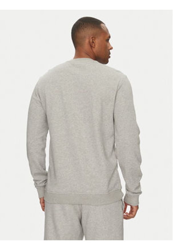 Reebok Bluza Logo Crew 100221789 Szary Regular Fit. Kolor: szary. Materiał: syntetyk, bawełna