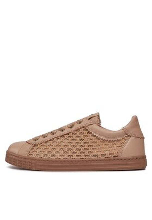 AGL Sneakersy Sade Plots D936133PGK7645F680 Beżowy. Kolor: beżowy. Materiał: skóra