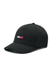 Tommy Jeans Czapka z daszkiem Tju Flag Cap AU0AU00843 Czarny. Kolor: czarny. Materiał: materiał