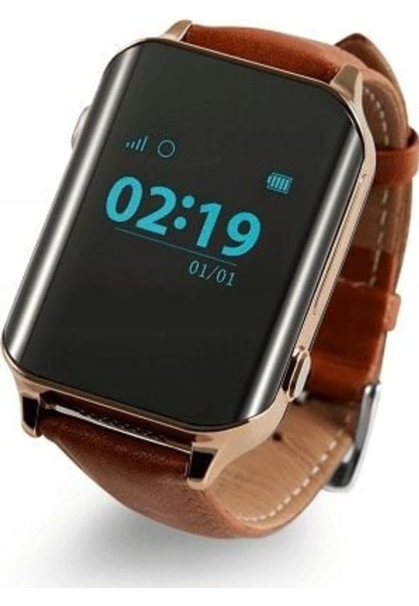 NoName - Smartwatch BS.01 Brązowy (BS.01 Brązowy). Rodzaj zegarka: smartwatch. Kolor: brązowy