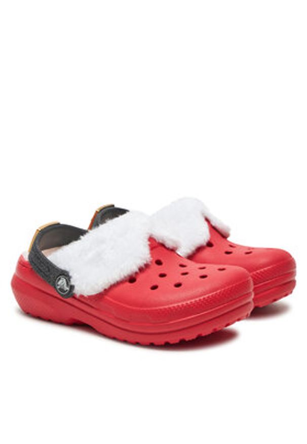 Crocs Klapki Classic Lined Santa Clog K 210931 Czerwony. Kolor: czerwony