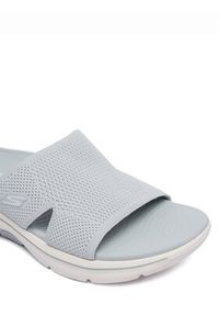skechers - Skechers Klapki Gowalk Arch Fit 2.0 - Dakota 140865/LTGY Szary. Kolor: szary. Materiał: materiał #6