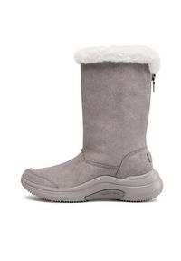 skechers - Skechers Kozaki On The Go Midtown 144299/DKTP Szary. Kolor: szary. Materiał: skóra, zamsz #7