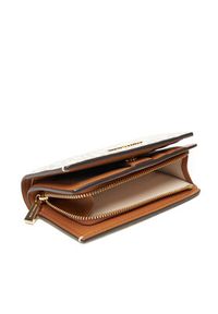 MICHAEL Michael Kors Duży Portfel Damski Bryant 32S5GYTZ2B Beżowy. Kolor: beżowy. Materiał: skóra
